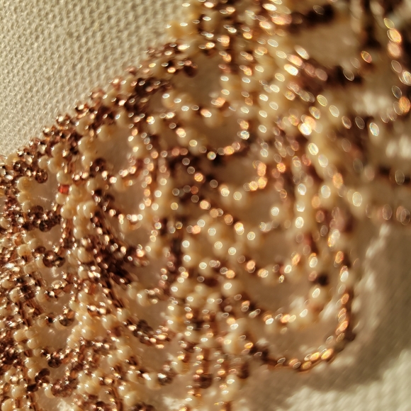 Vintage Ojibwa Seed Beaded Full Collar Necklace - Picture 5 of 10